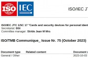 [특집-ISO/IEC JTC 1/SC 17 활동] ⑦ISO/TMB Communique_ Issue Nr. 75 (October 2023) 소개