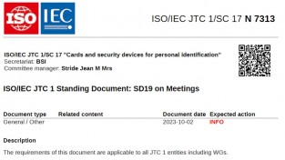 [특집-ISO/IEC JTC 1/SC 17 활동] ④ISO/IEC JTC 1 Standing Document: SD19 on Meetings 소개