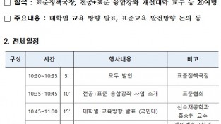 국가기술표준원, 9월20일 첨단산업분야 공과대학 전공과목 + 표준 등 융합강좌를 개설 대학으로 선정된 4곳과 간담회 개최