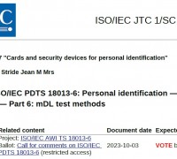 [특집-ISO/IEC JTC 1/SC 17 활동] ⑥Text for CIB : ISO/IEC PDTS 18013-6: Personal identification — ISO-compliant driving licence — Part 6: mDL test methods 소개