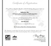 [미국] 인포코어(Infocore Inc.), 품질경영시스템 표준인 ISO 9001:2015 인증 획득