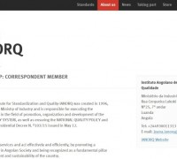 [앙골라] 앙골라표준화품질원(IANORQ), 1996년 산업부 주관으로 설립